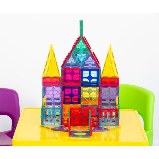 78 Pcs non-toxic STEM Educational, Durable Magnetic Tiles/Puzzle with Storage Bag