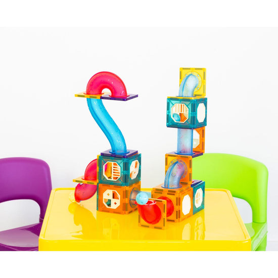 88 Pcs non-toxic STEM Educational, Durable Magnetic Tiles/Puzzle with Storage Bag