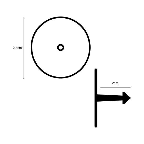 1-100 Cattle Number Ear Tag Set - Round White Pig Sheep Goat Livestock Label