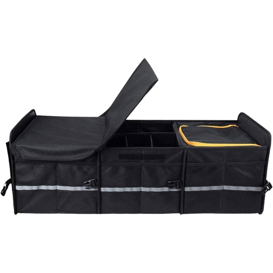 Car Boot Organiser With Cooler - Collapsible Storage Box For Trunk