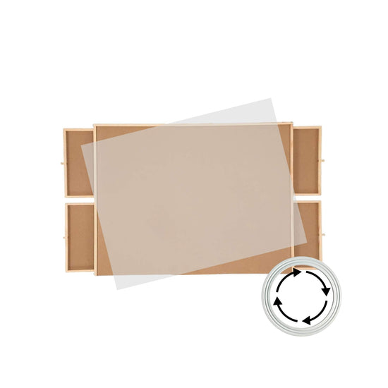 Social Hike 1000pcs Puzzle Board 4 Drawer with Cover - Wooden Rotating Tabletop