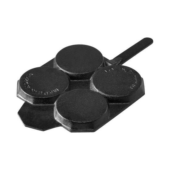 Cast-Iron Traditional Egg Pan Pre-seasoned Non-Stick 23cm