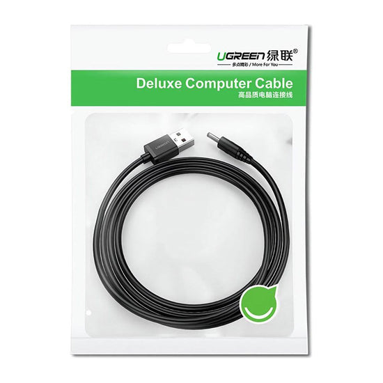UGREEN USB2.0-A to DC 3.5mm M/F Charging Cable 1m (Black) 10376
