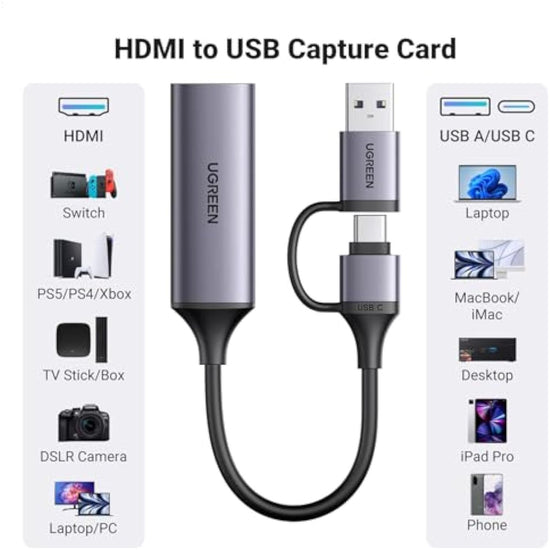 UGREEN 25854 25854 UGREEN HD USB Video Capture Card