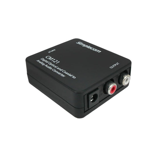 Simplecom CM121 Digital Optical Toslink and Coaxial to Analog RCA Audio Converter
