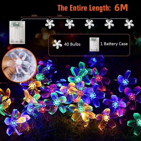 BDI 6M40 Sakura lamp waterproof Christmas decoration (6-meter 40 LED)