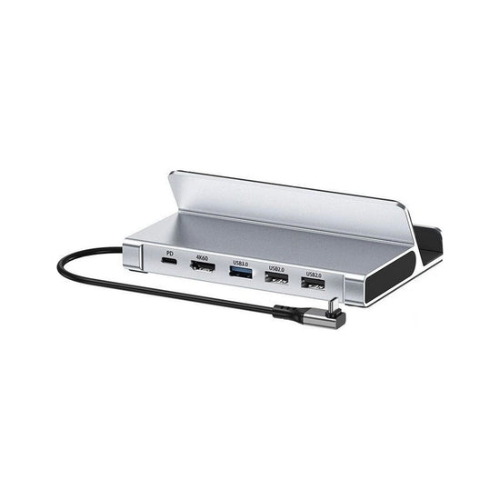 CHOETECH HUB-M77-GY PD100W 5-in-1 USB-C PD+HDMI+USB 3.0A/F+USB2.0 Steam Deck Docking Station