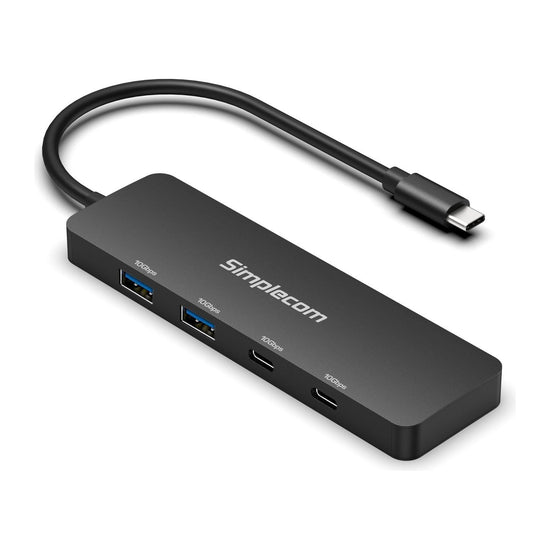 Simplecom CH392 USB 3.2 Gen2 USB-C 4-Port 10Gbps Hub (2x USB-A and 2x USB-C)