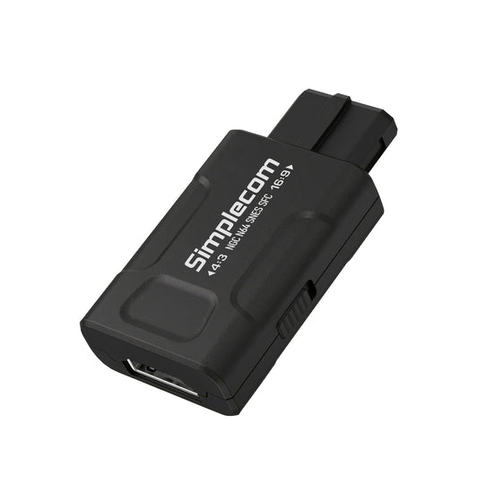 Simplecom CM461v2 HDMI Adapter Composite AV and S-Video to HDMI Converter for Nintendo NGC N64 SNES SFC