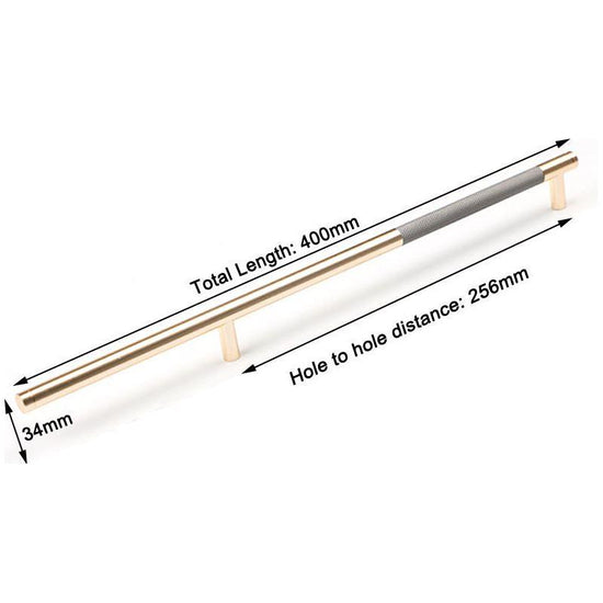 Gold Solid Modern Design Furniture Kitchen Cabinet Handles Drawer Bar Handle Pull 256mm