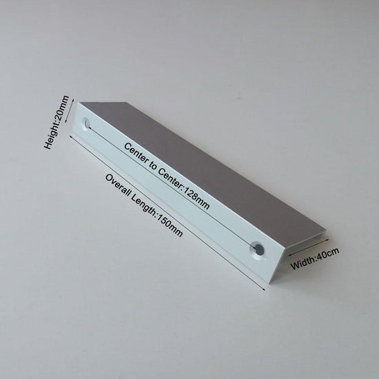 Aluminum Kitchen Cabinet Bar Handles Drawer Handle Pull white hole to hole 128mm