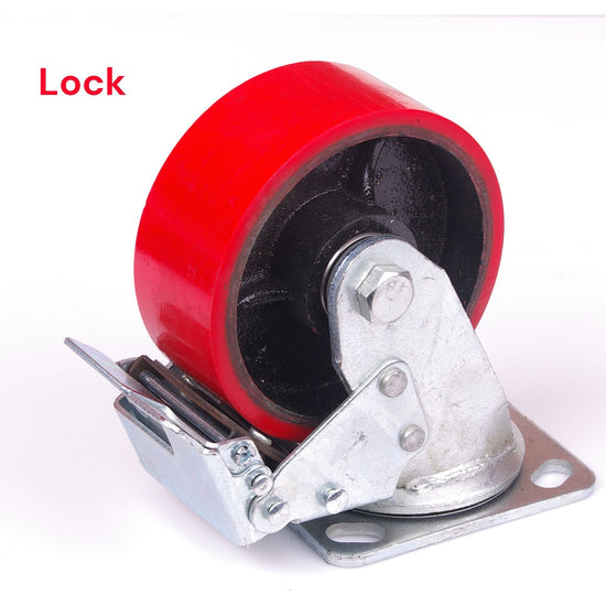 5 inch Industrial 500KG Caster Wheels Swivel with Brake Locking Casters Castor Wheels Cart Furniture Workbench