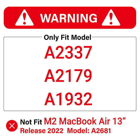 MacBook Air 13 Inch Case 2020 2019 2018, A1932, A2179, A2337 Shell Case Keyboard Cover Pink