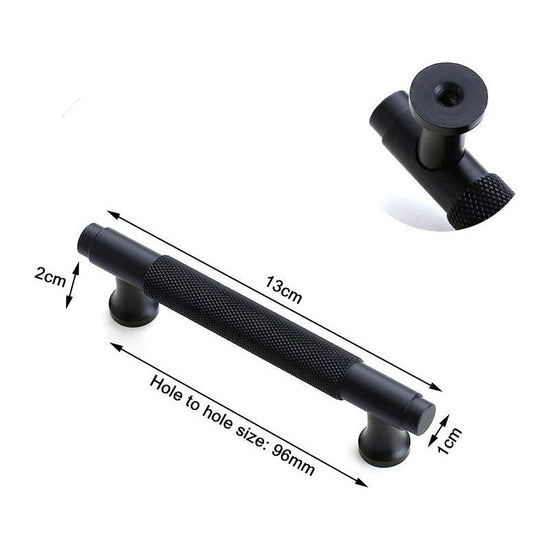 Black Furniture Door Kitchen Cabinet Handle Handles Pull Pulls Cupboard 96mm