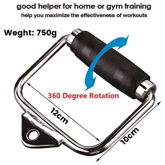 LAT D Bar D Pull Down Handle Row Handle Cable Machine Attachment