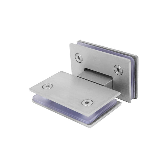 Shower Glass Door Gate Hinge 304 Stainless Steel 180 Degrees Polished Chrome Finish