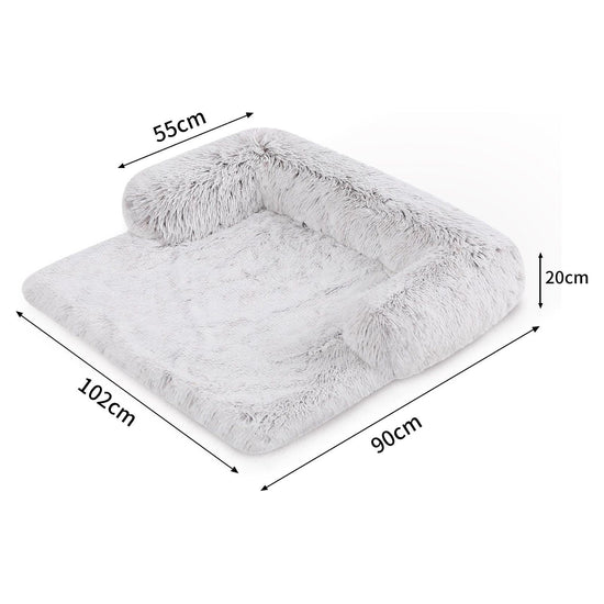 Kids Pet Sofa Bed Dog Cat Calming Waterproof Sofa Cover Protector Slipcovers L