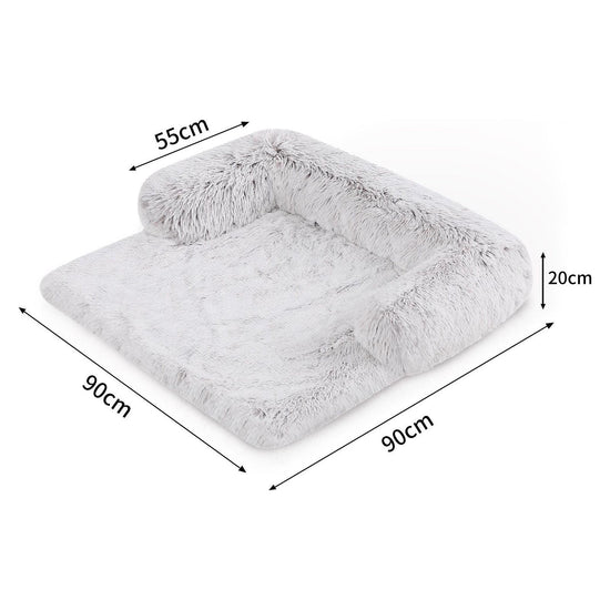 Kids Pet Sofa Bed Dog Cat Calming Waterproof Sofa Cover Protector Slipcovers M