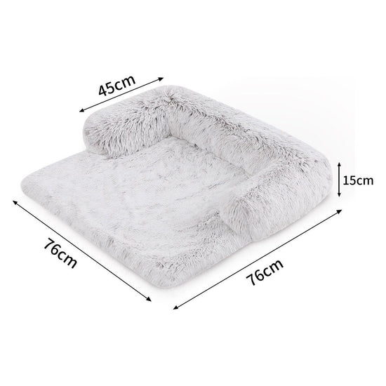 Kids Pet Sofa Bed Dog Cat Calming Waterproof Sofa Cover Protector Slipcovers S