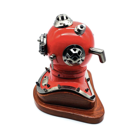 US Navy Mark V Diving Helmet Miniature 230mm - Red
