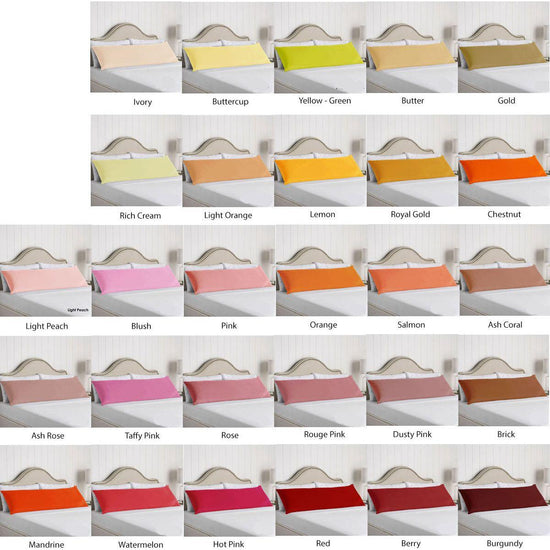 Artex 100% Cotton Body Pillowcase Gold