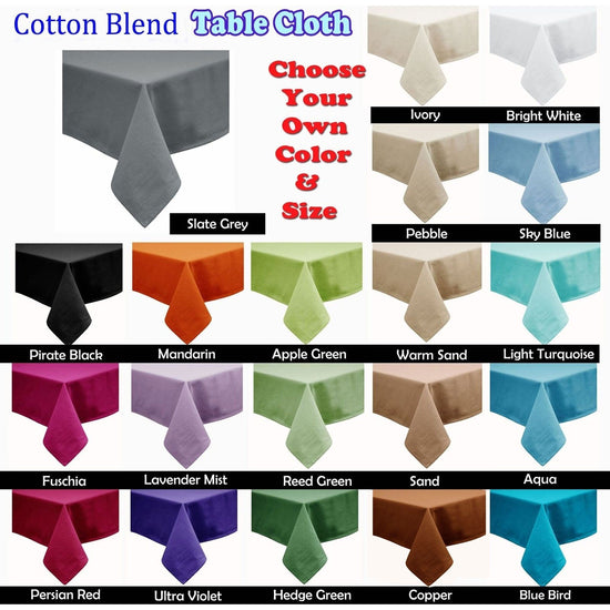 Hoydu Cotton Blend Table Cloth 160cm x 260cm - PERSIAN RED