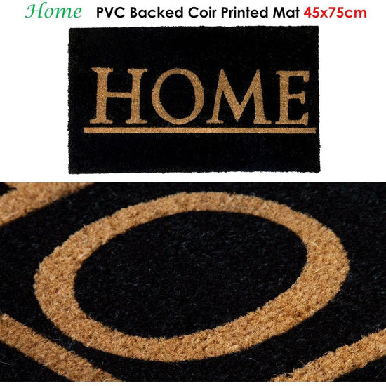 J.Elliot Home Home PVC Backed Coir Printed Door Mat