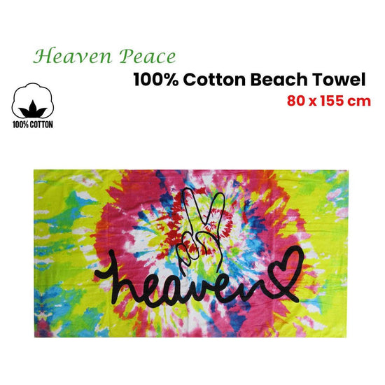 Heaven Peace 100% Cotton Beach Towel 80 x 155 cm
