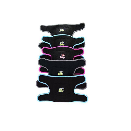 S Size Kid Knee Pad Crash Proof Antislip Basketball Dance Skating Protector - Black+Grey