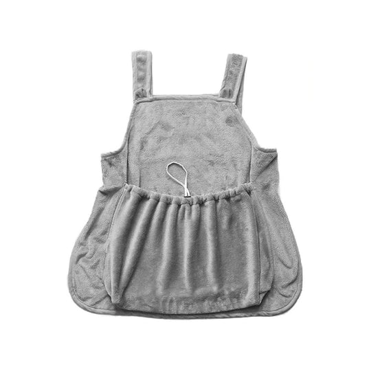 Non-stick Hair Cat Apron Kangaroo Style Pet Grooming Bib No-Hole Design