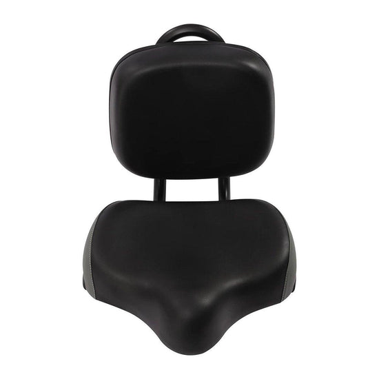 Electric Bicycle Tricycle Seat With Backrest Adjustable Comfortable Bike Seat - Grey