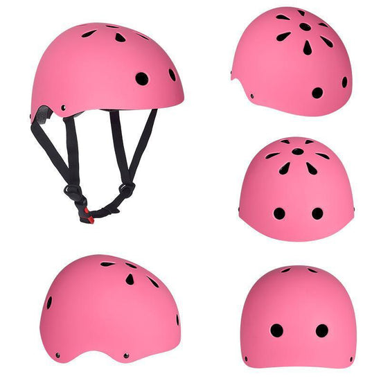 Pink Bike and Skate Helmet Adjustable Headgear for Youth and General Use - L