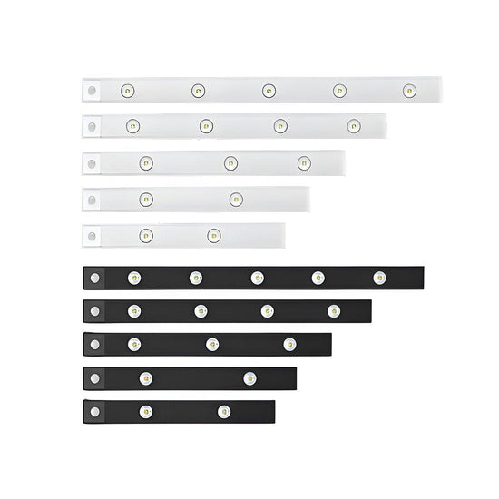 Ultra-Thin Intelligent LED Motion-Sensing Light Bar Rechargeable Strip Lamp - Remote Control Model - White 60cm