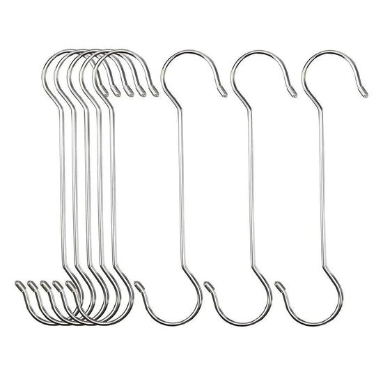8pcs Metal S Hooks Multifunctional Garden Pot Hangers Outdoor Bird Feeder Hooks