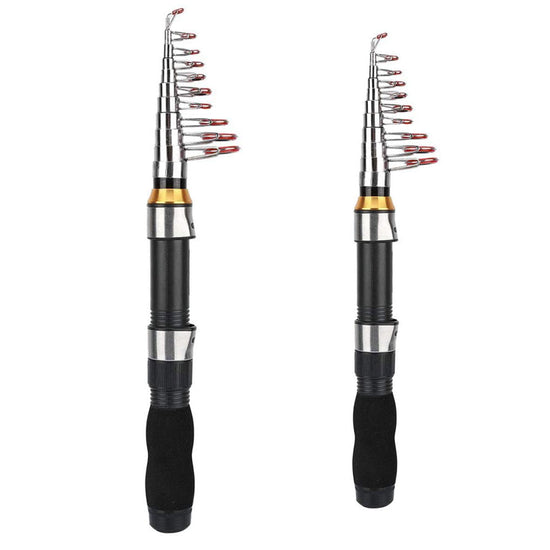 Portable Mini Fishing Rod Fishing Gear Compact Travel Rods for Outdoor Sports - 235cm