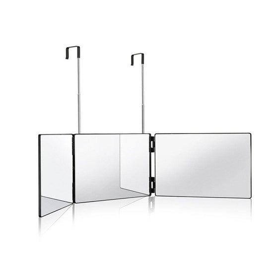 3Way Makeup Mirror for Hair Cutting Styling Hanging Beauty Tool Adjustable