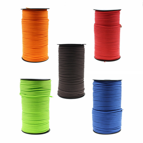100m Paracord Outdoor Camping Binding Braided Rope Survival Gear Hiking Rope - Orange