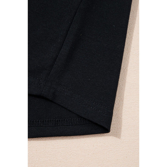 Black Heat Transfer Printing Christmas Tree Bowknot T-Shirt - 2XL