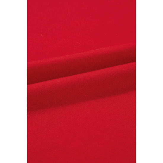 Red Merry Christmas Graphic Crewneck T Shirt - XL