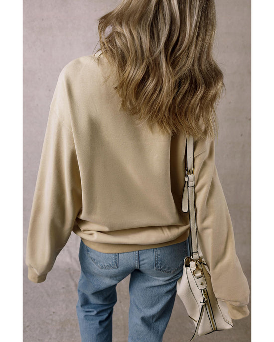 Parchment Festive Element Printed MERRY Christmas Graphic Sweatshirt - L