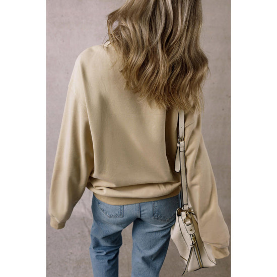 Parchment Festive Element Printed MERRY Christmas Graphic Sweatshirt - M