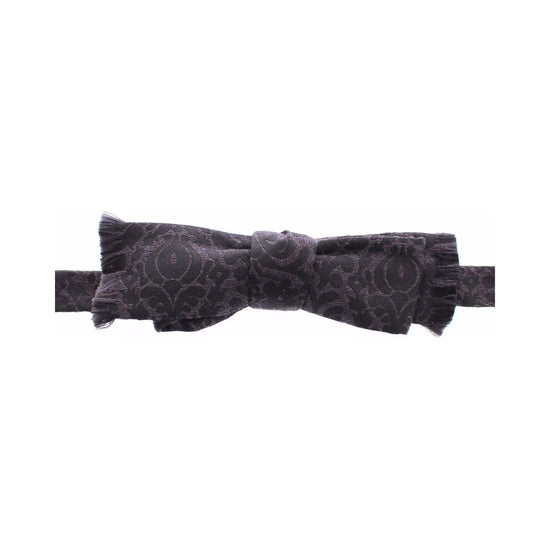 Exclusive Dolce & Gabbana Bow Tie with Paisley Pattern One Size Men