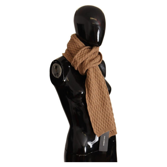 Brand New Dolce & Gabbana Knitted Scarf with Logo Details One Size Women