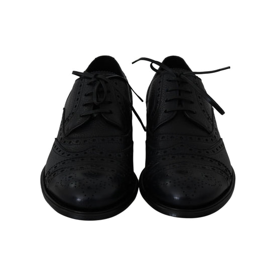 New Dolce & Gabbana Derby Taormina Wingtip Dress Shoes 40 EU Men