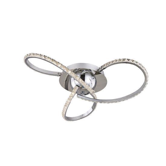 Irie Dimmable 3 Lights LED Ceiling Light - Chrome
