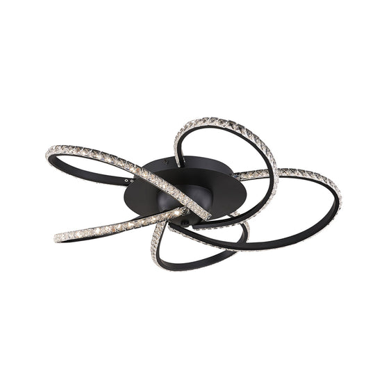 Irie Dimmable 5 Lights LED Ceiling Light - Black