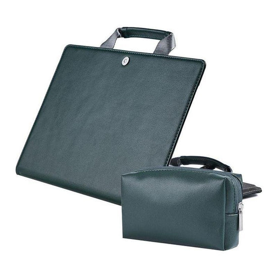 15.4 Inch Laptop Bag & Power - Protective Case In Ink Green