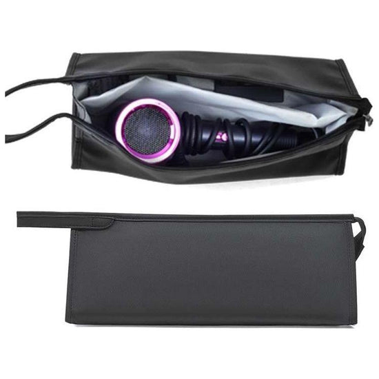 Black Hair Dryer Storage Package With Protective Cover And Hair Roll