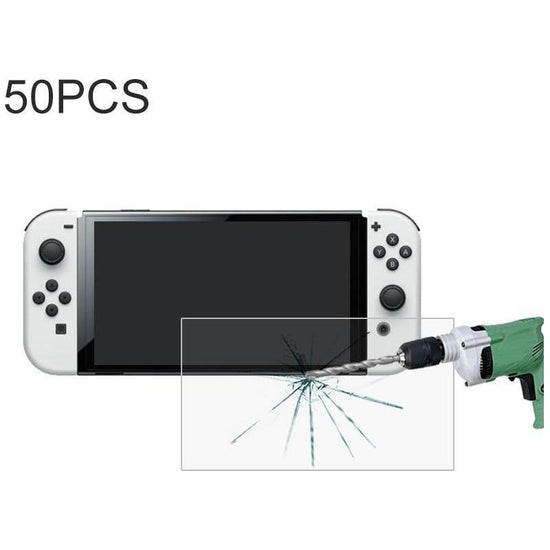 50 Tempered Glass Film For Nintendo Switch Oled - Pack