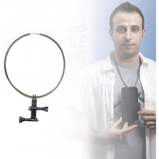 Flexible Neck Mount For Gopro And Smartphones Compatible With Action Cameras